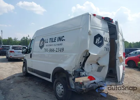 2023 Ram Promaster 2500 High Roof 136 Wb z USA, uszkodzony, nr VIN 3C6LRVCG9PE552016